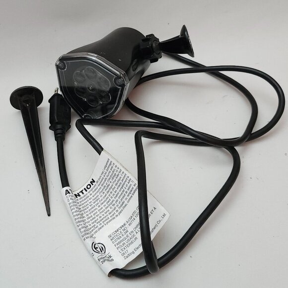 GEMMY Laser Show Light RED GREEN Candy Canes Christmas Display Decor Outdoor - Picture 3 of 5